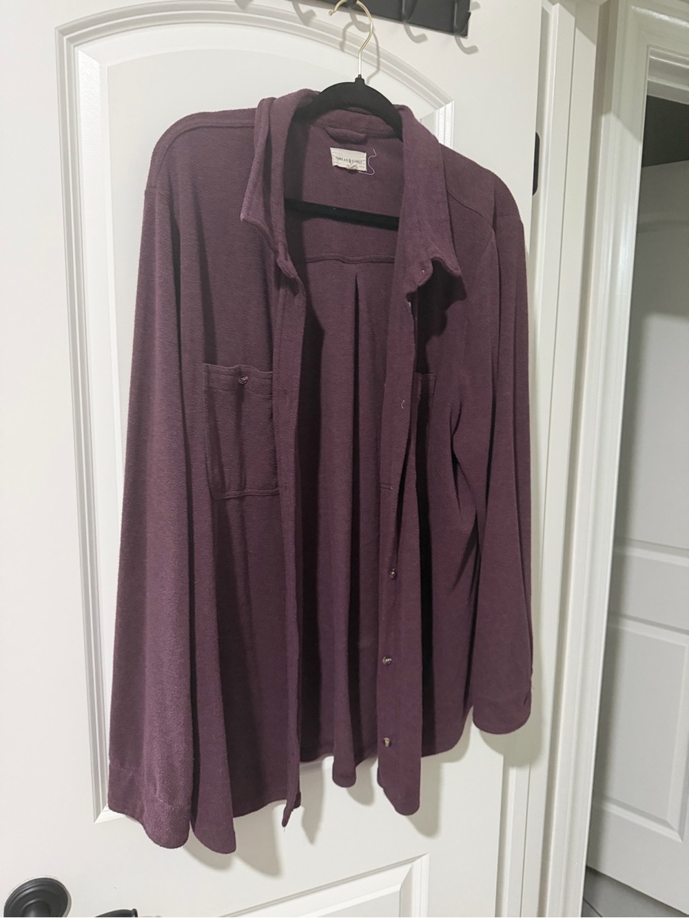 Thread & Supply Plum Button-Down Long-Sleeve Shirt